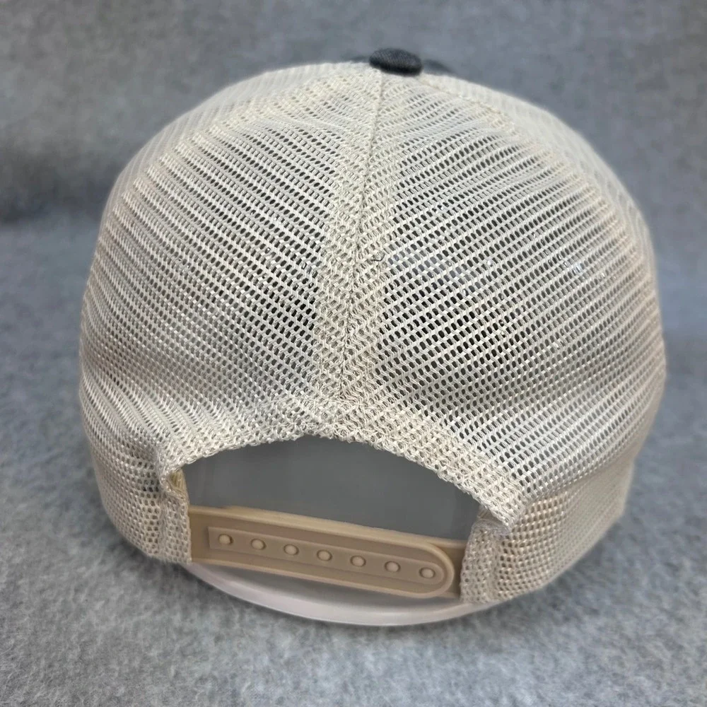 Lets Drink Beer & Talk Shit Mens Grey Sportsman Trucker Hat Snapback OSFM